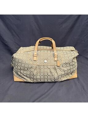 Coach Signature Canvas Large Weekender Duffle Bag